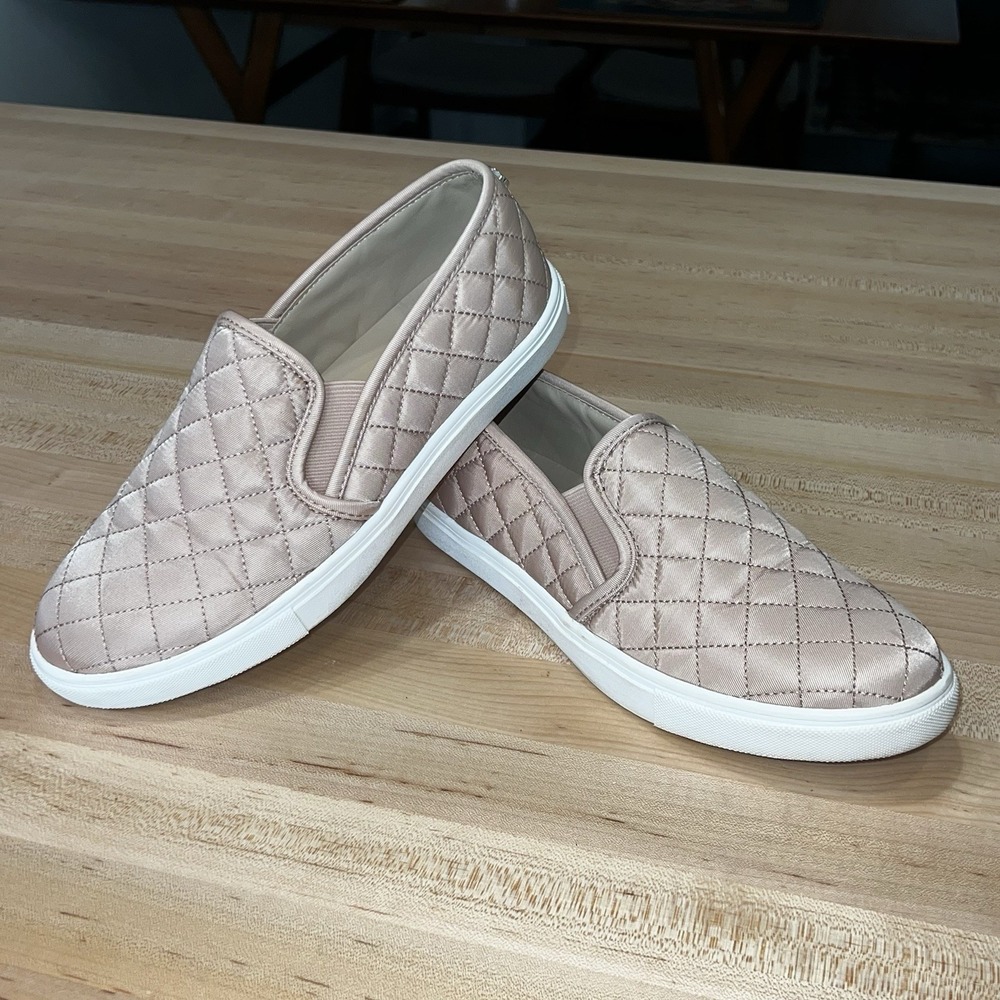 Steve Madden Ecentrcq Quilted Slip-on Sneaker, Blush, Women's Size 8.5